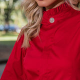 Camisa Manga Longa Tricoline Vermelho