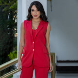 Max Colete Alfaiataria Vermelho