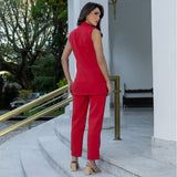 Max Colete Alfaiataria Vermelho