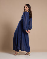 Calça pantalona azul marinho