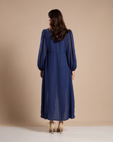 Vestido mullet azul marinho