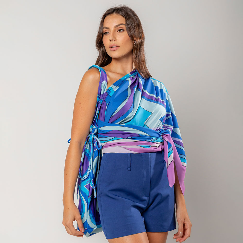 Saida de Praia + Bolsa Azul