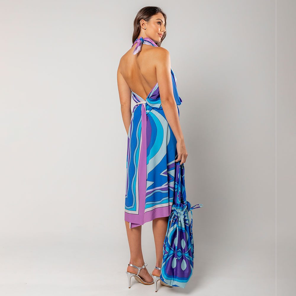 Saida de Praia + Bolsa Azul