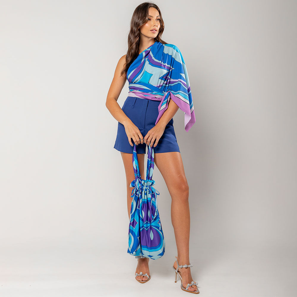 Saida de Praia + Bolsa Azul