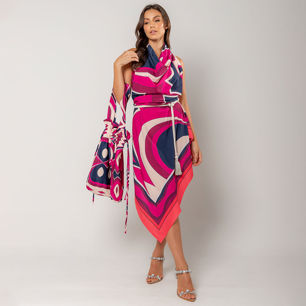 Saida de Praia + Bolsa Rosa