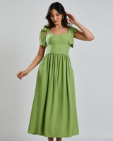 Vestido Midi Laço Verde