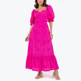 Vestido Corpete Laise Pink