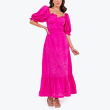 Vestido Corpete Laise Pink