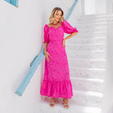 Vestido Corpete Laise Pink