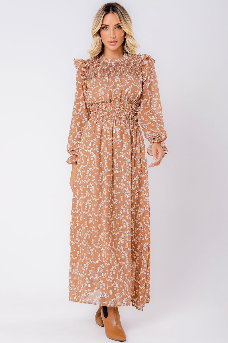 Vestido Longo Fluido Nude
