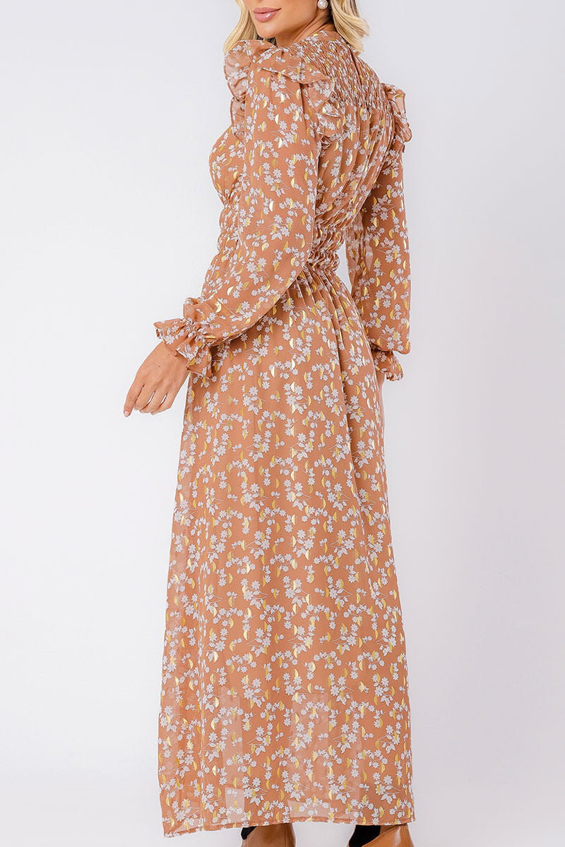 Vestido Longo Fluido Nude