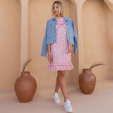 Vestido Laise Babadinhos Rosa