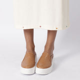 Vestido Gola Polo Longuete Offwhite