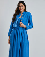 Casaqueto Gola Militar Azul