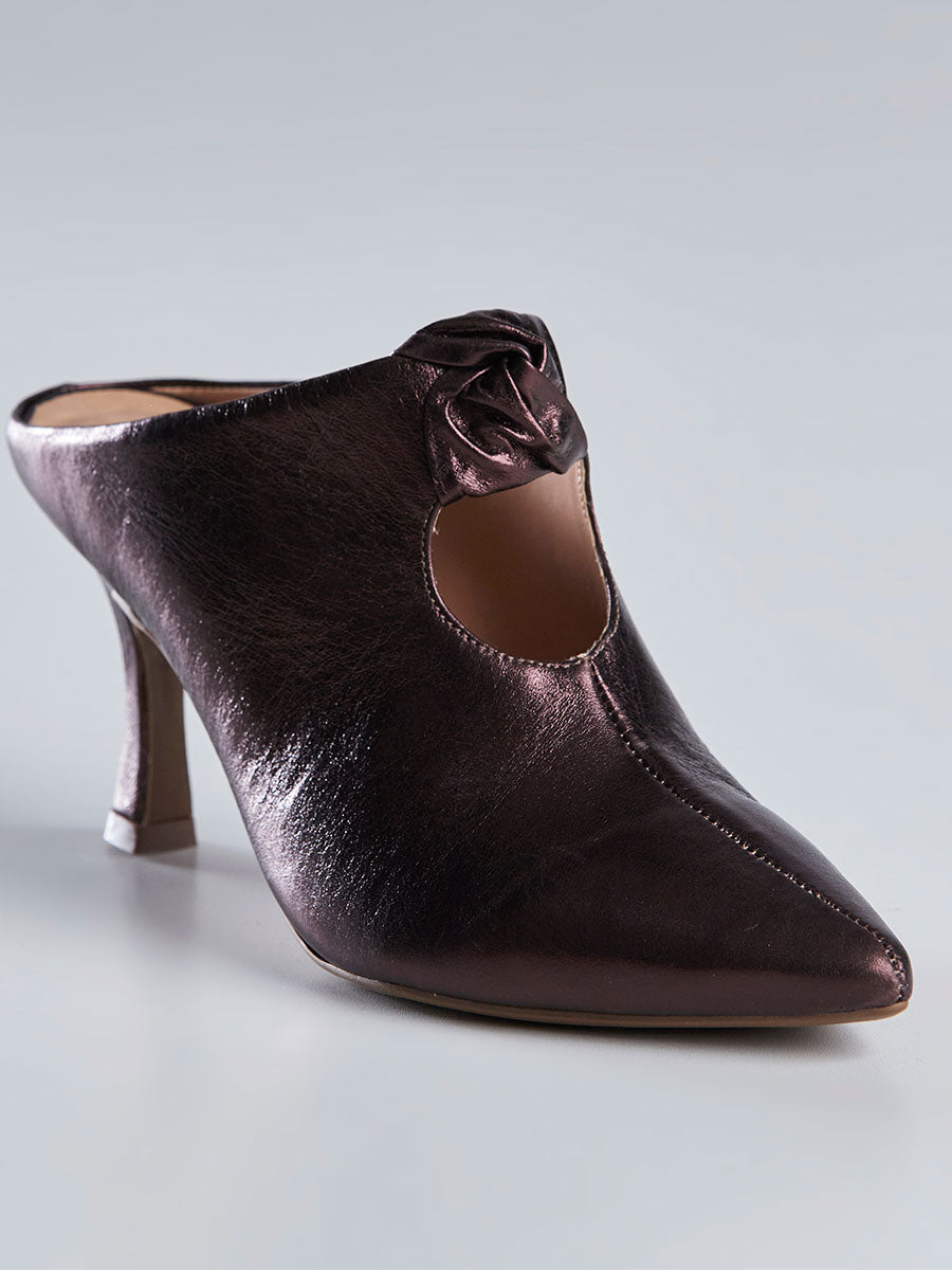 Mule Salto Fino Vinho Metalizado