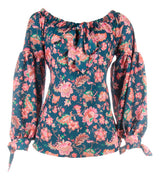 Blusa Ombro A Ombro Floral - M