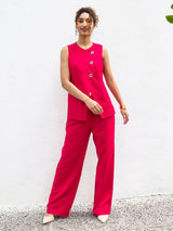 Colete Alongado Pink