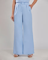 Conjunto Regata e Calça Pantalona Azul