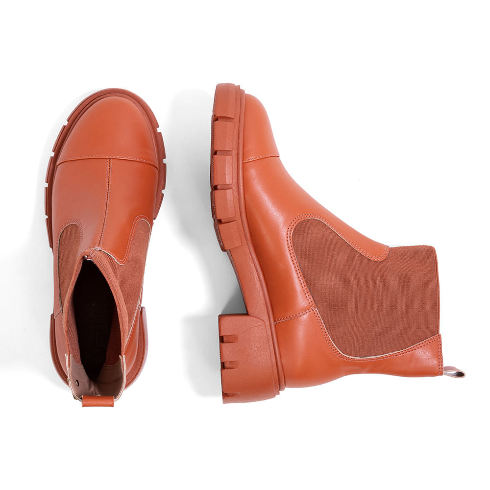 Bota Coturno Tratora Cano Médio  Marrom