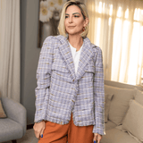 Casaco Twed Lavanda