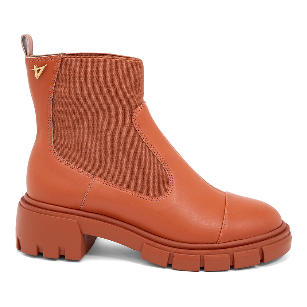 Bota Coturno Tratora Cano Médio  Marrom