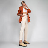 Bota Mule Solado Tratorado Porcelana