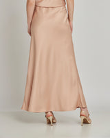 Saia Cetim Longa Dourada