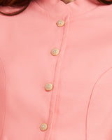 Casaqueto Gola Militar Rosa