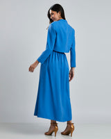 Casaqueto Gola Militar Azul