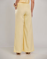 Conjunto Regata e Calça Pantalona Amarelo