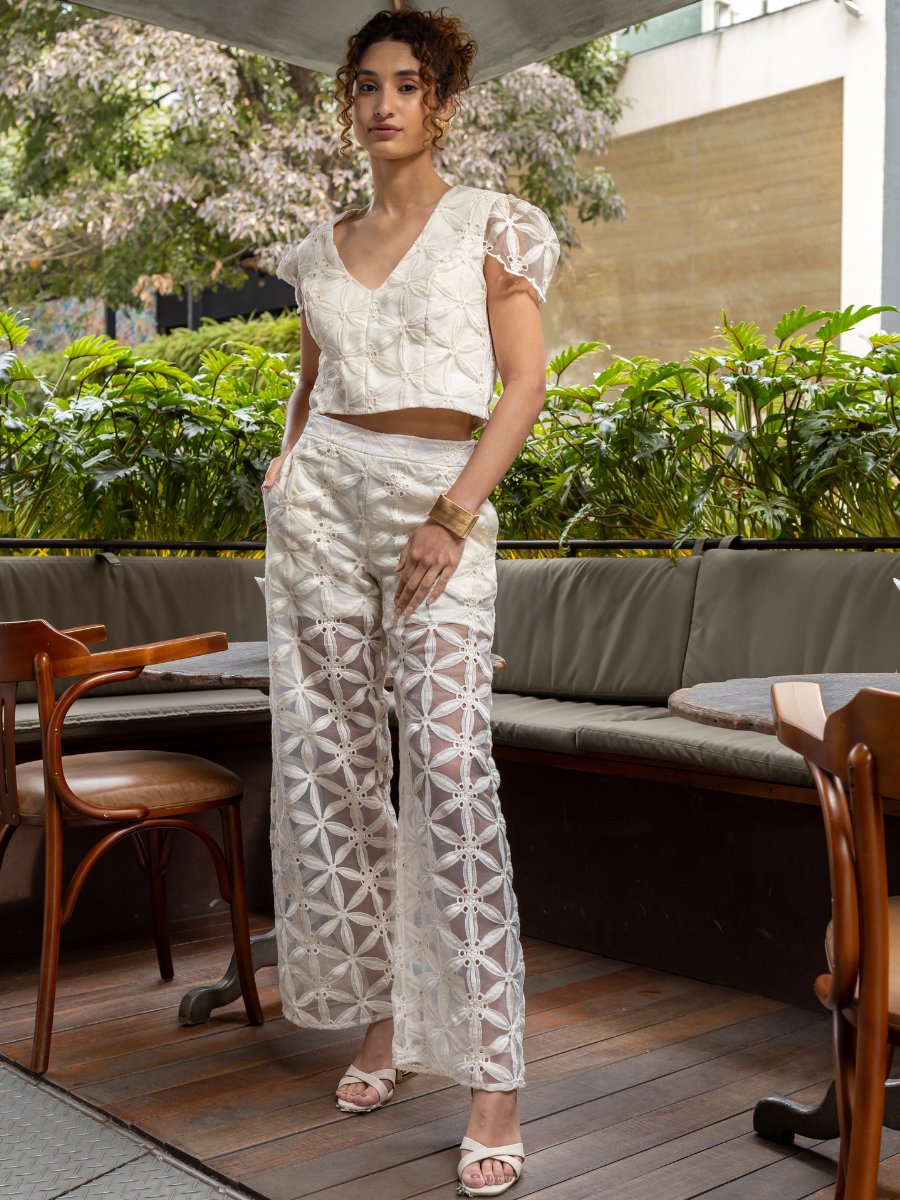 Top Bordado OffWhite