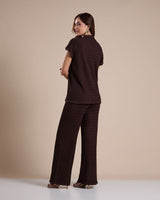 Conjunto Tricot Model Marrom